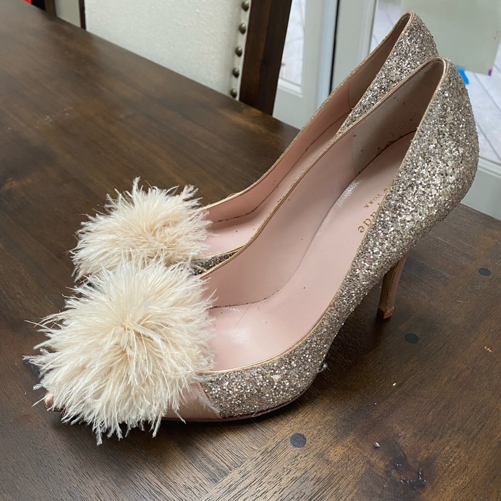 Kate Spade Sequin Pink Heels